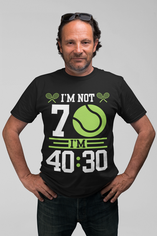 70 YEAR OLD TENNIS PLAYER - Tennis Basic Tee