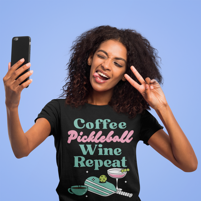COFFEE PICKLEBALL WINE REPEAT - Pickleball (Dri Fit)