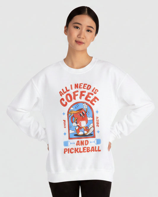 COFFEE & PICKLEBALL 2 - Pickleball (Sweatshirt)