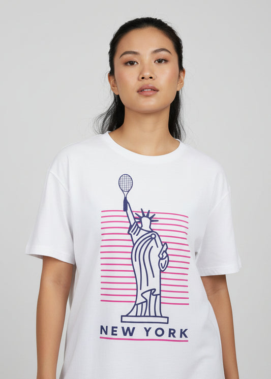 NEW YORK 1 - Tennis Basic Tee