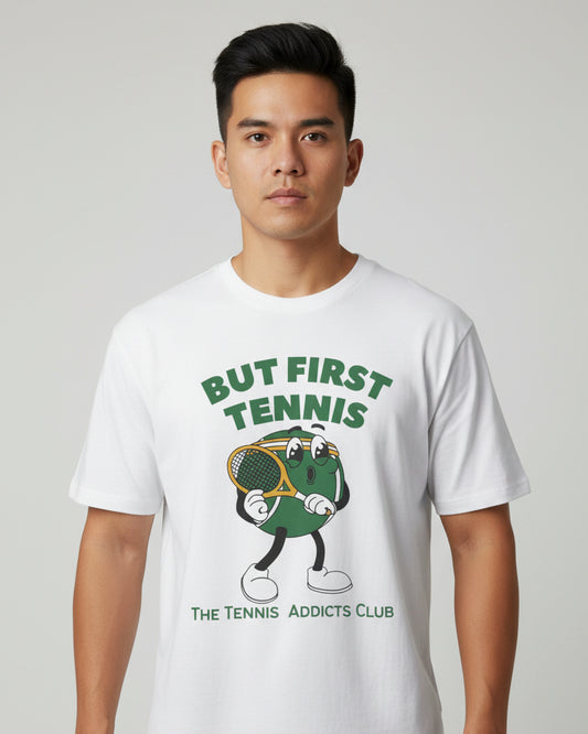 BUT FIRST TENNIS 3 - Tennis Basic Tee
