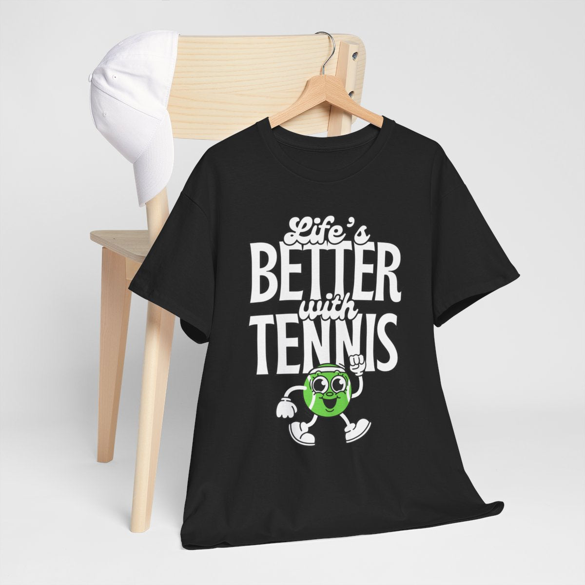 LIFE'S BETTER WITH TENNIS - Tennis Basic Tee