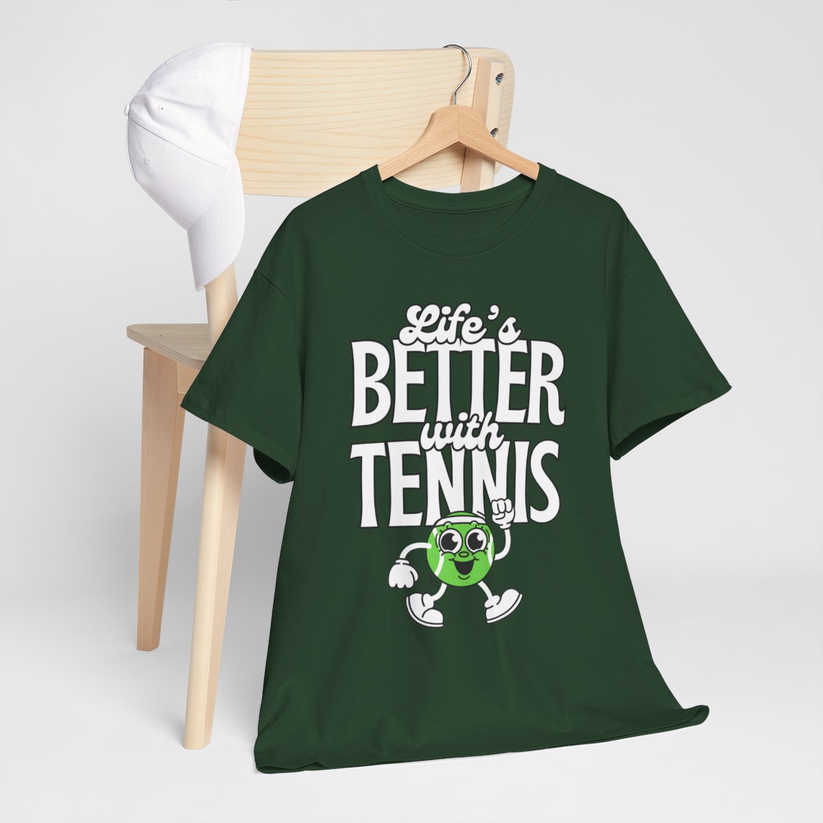 LIFE'S BETTER WITH TENNIS - Tennis Basic Tee