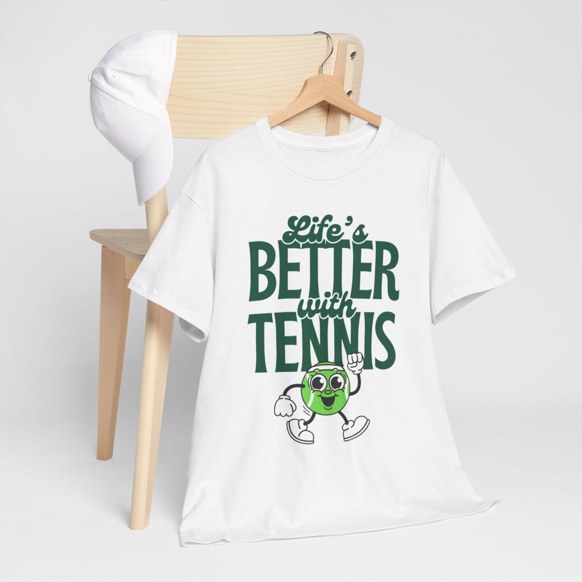 LIFE'S BETTER WITH TENNIS - Tennis Basic Tee