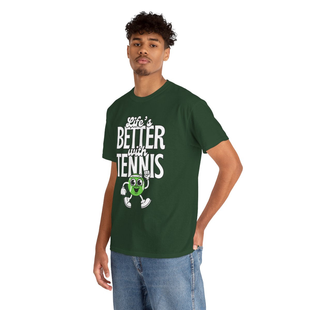 LIFE'S BETTER WITH TENNIS - Tennis Basic Tee