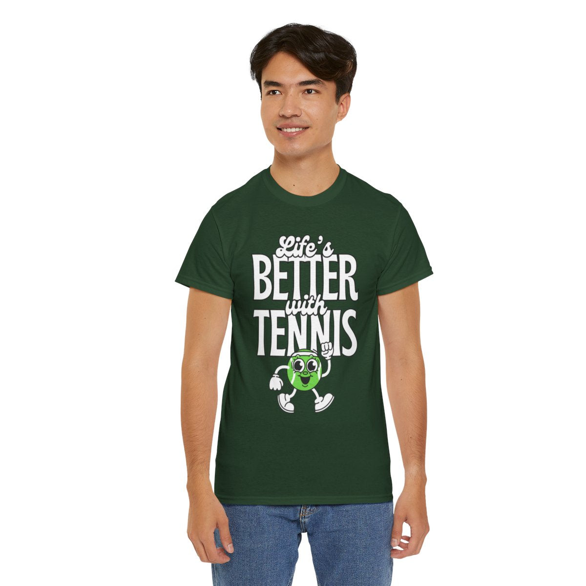 LIFE'S BETTER WITH TENNIS - Tennis Basic Tee