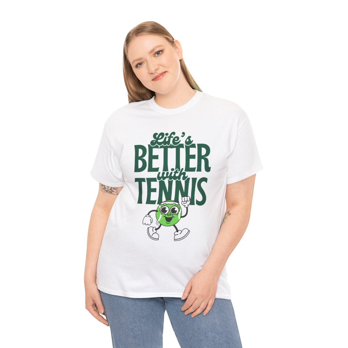 LIFE'S BETTER WITH TENNIS - Tennis Basic Tee