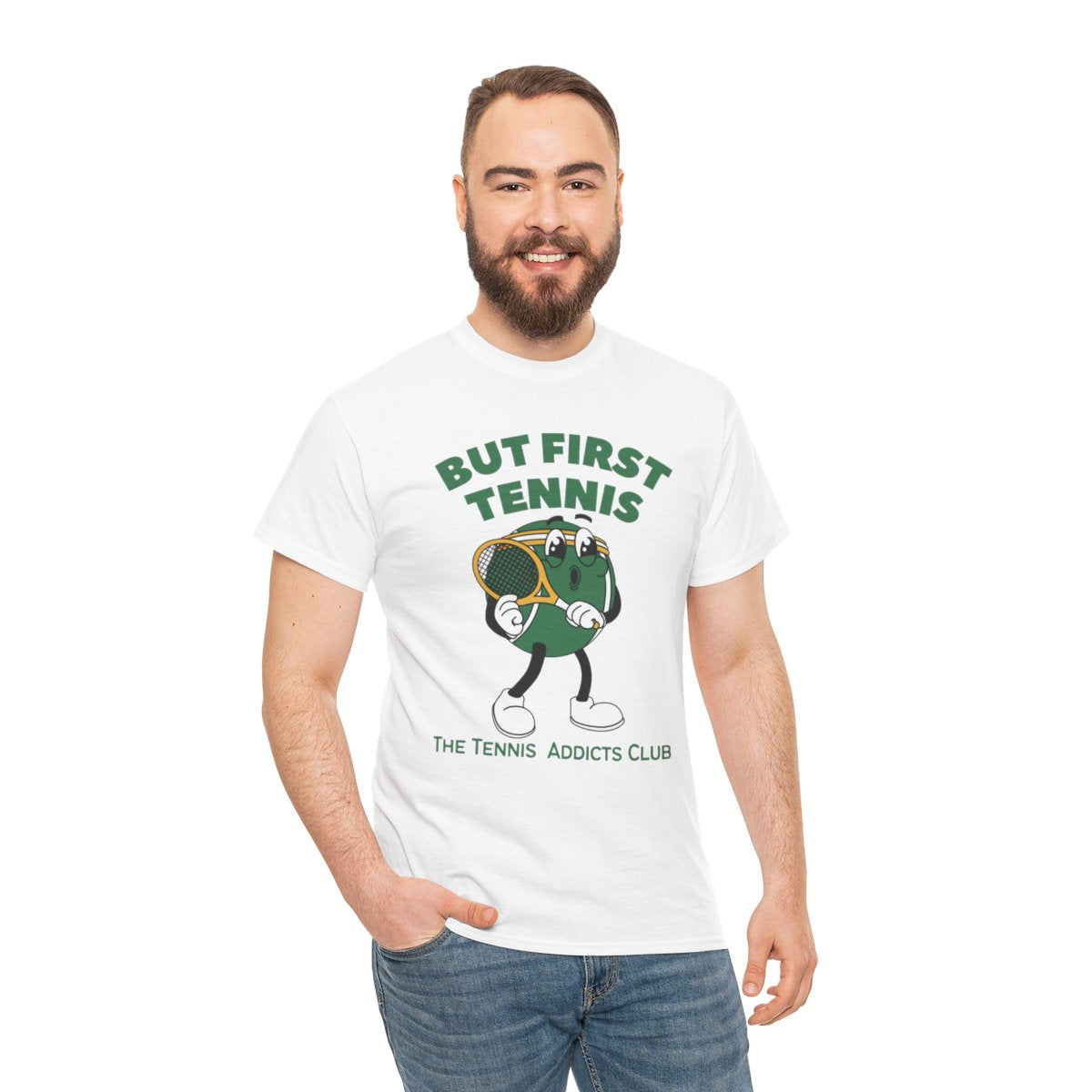 BUT FIRST TENNIS 3 - Tennis Basic Tee