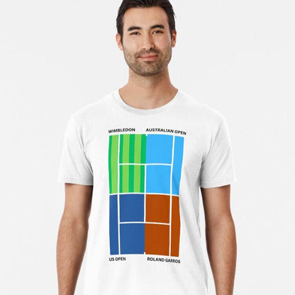 GRANDSLAM TOURNAMENTS 1 - Tennis Basic Tee