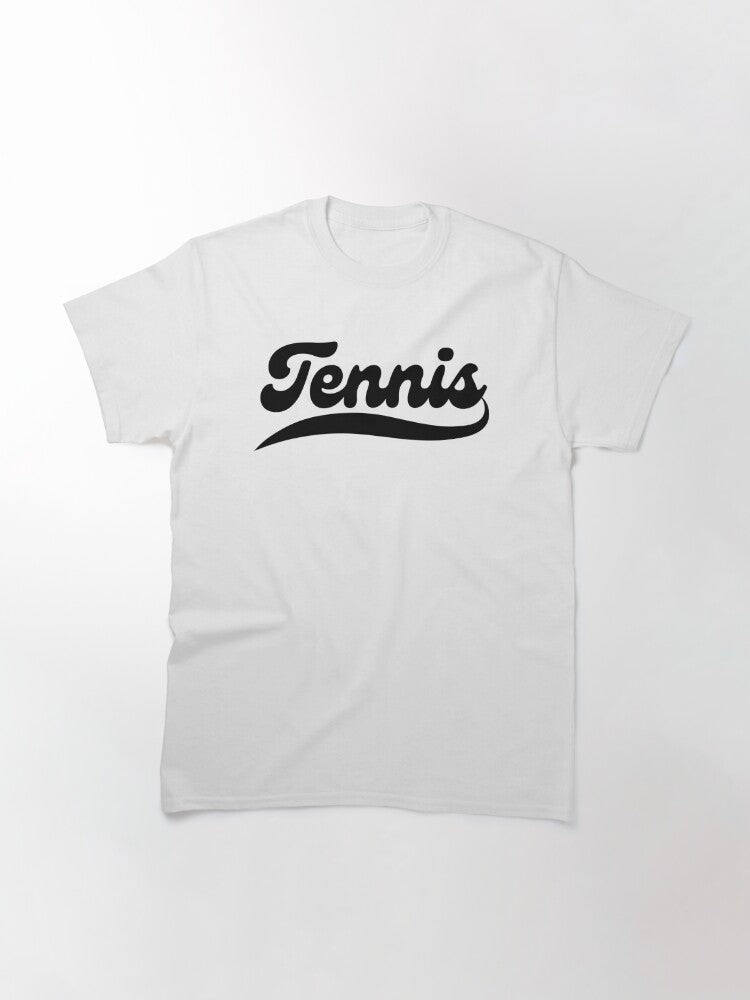 TENNIS 1 (Black & White) - Tennis Basic Tee