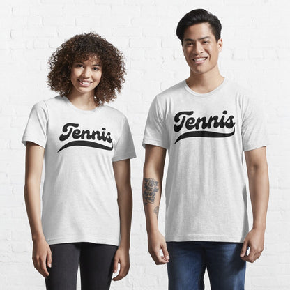 TENNIS 1 (Black & White) - Tennis Basic Tee