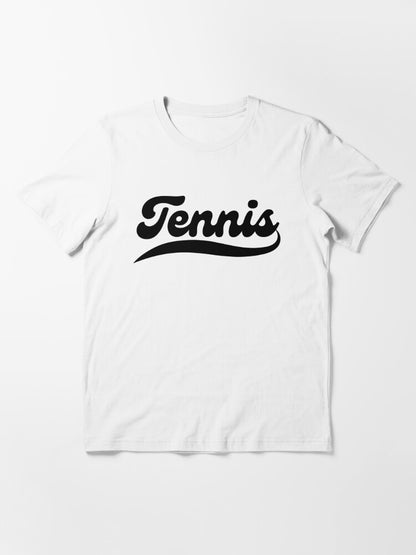 TENNIS 1 (Black & White) - Tennis Basic Tee