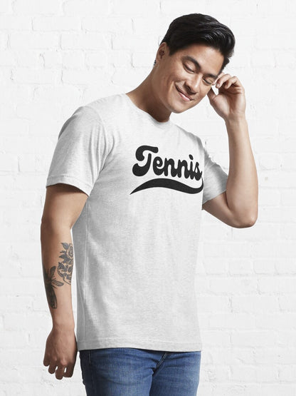 TENNIS 1 (Black & White) - Tennis Basic Tee