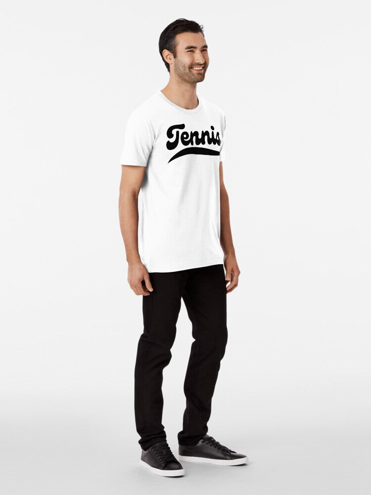 TENNIS 1 (Black & White) - Tennis Basic Tee