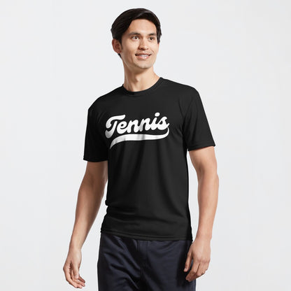 TENNIS 1 (Black & White) - Tennis Basic Tee