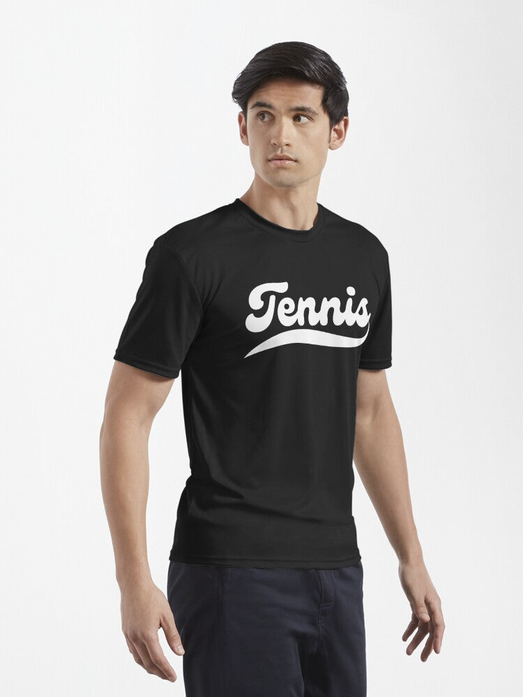 TENNIS 1 (Black & White) - Tennis Basic Tee