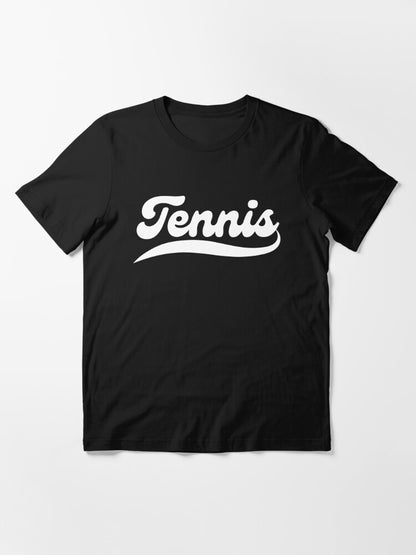 TENNIS 1 (Black & White) - Tennis Basic Tee