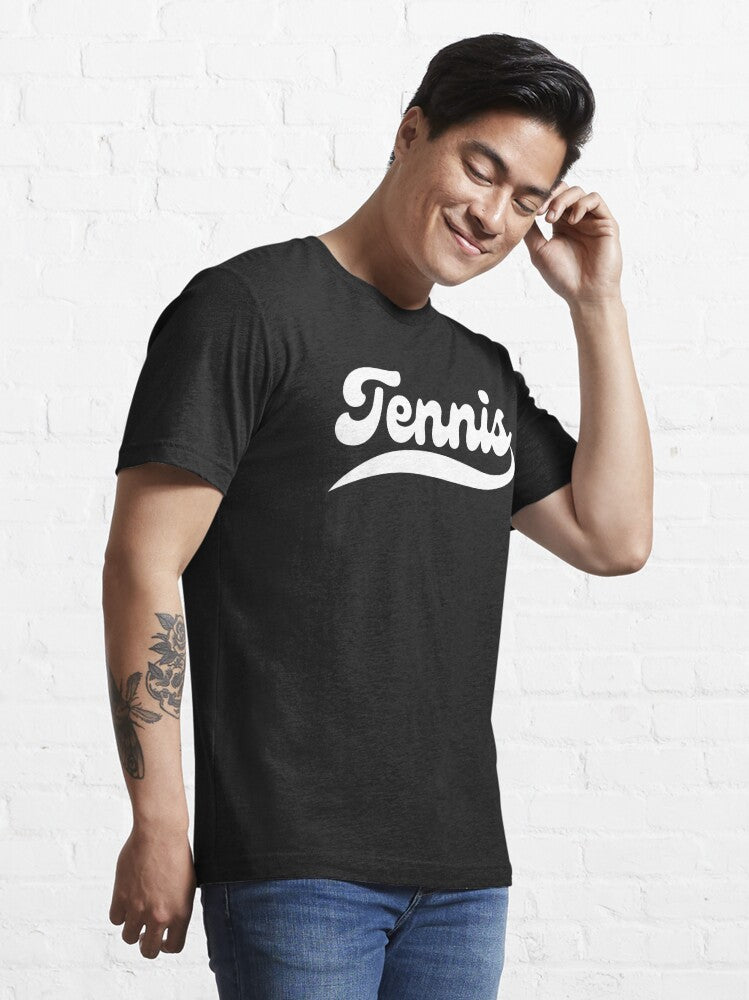 TENNIS 1 (Black & White) - Tennis Basic Tee