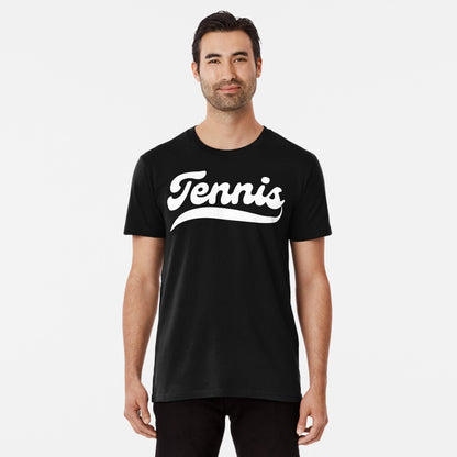 TENNIS 1 (Black & White) - Tennis Basic Tee