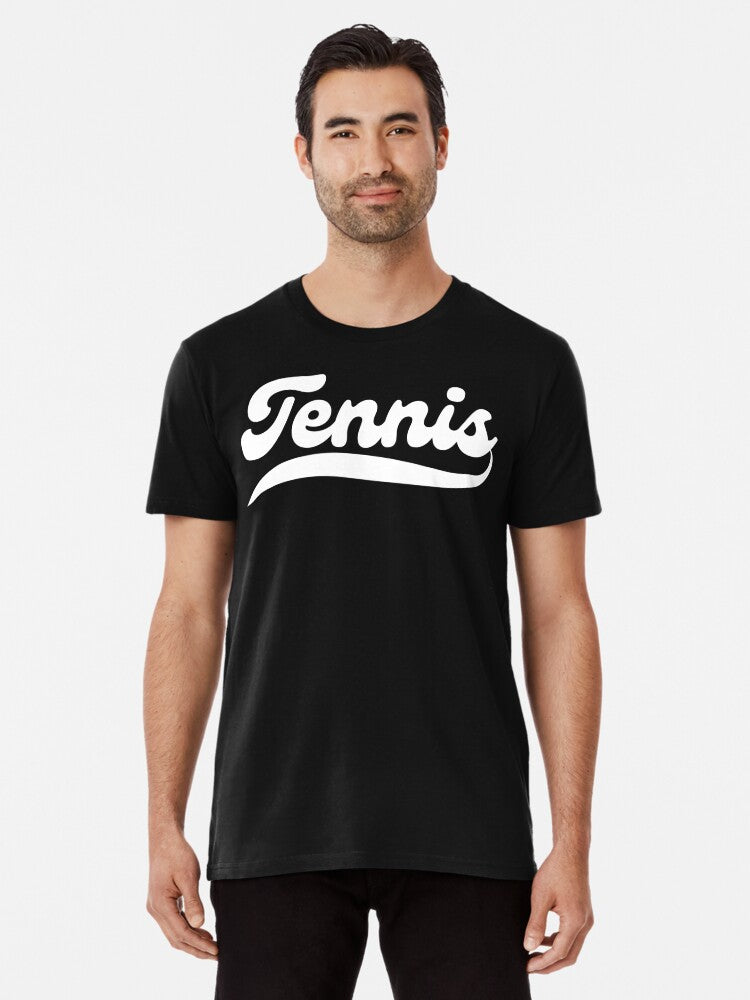 TENNIS 1 (Black & White) - Tennis Basic Tee