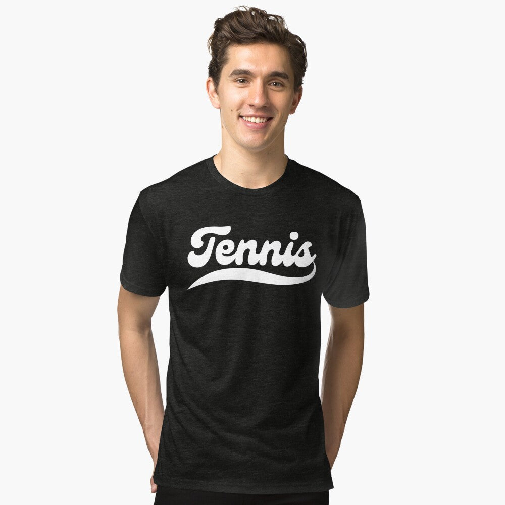 TENNIS 1 (Black & White) - Tennis Basic Tee