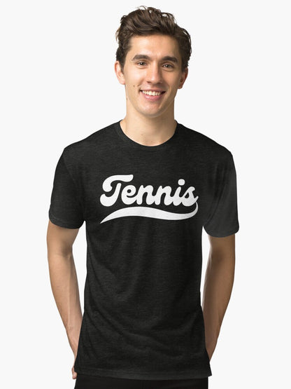 TENNIS 1 (Black & White) - Tennis Basic Tee