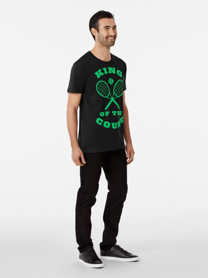 KING OF THE COURT (Black-Green) - Tennis Basic Tee