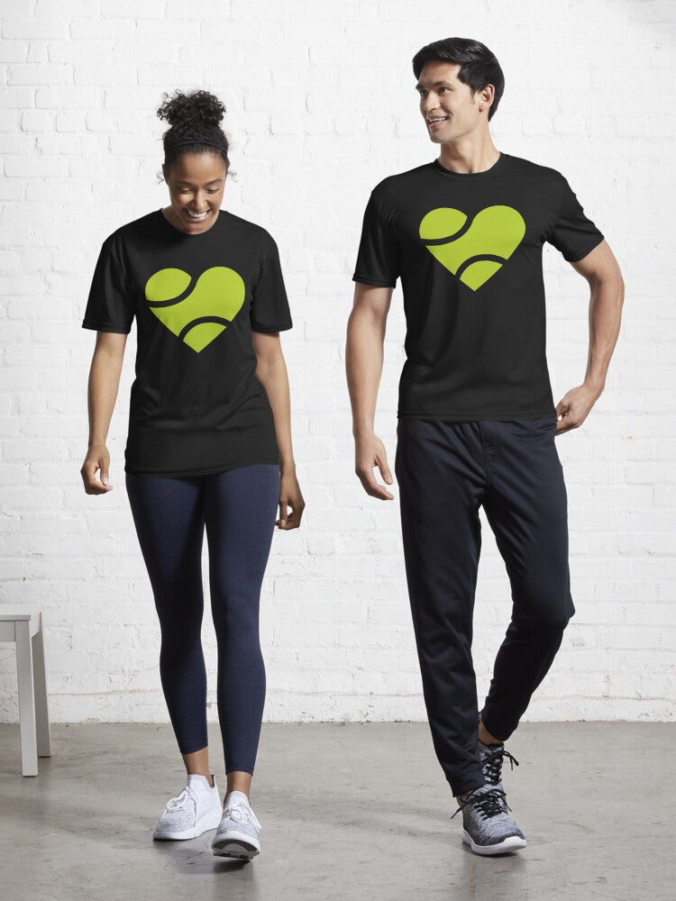 HEART - BALL - Tennis Basic Tee