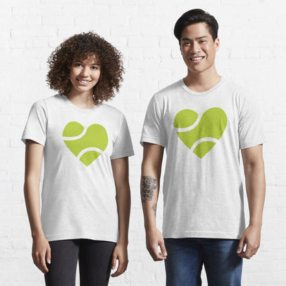 HEART - BALL - Tennis Basic Tee