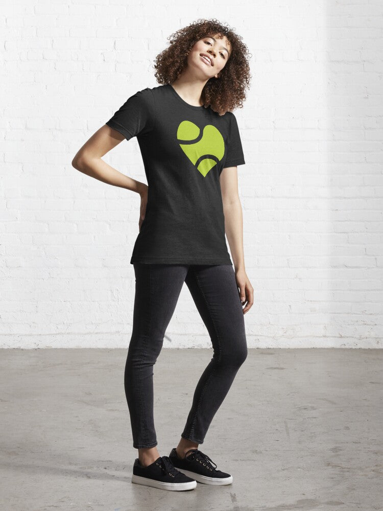 HEART - BALL - Tennis Basic Tee