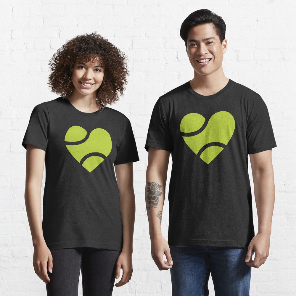 HEART - BALL - Tennis Basic Tee