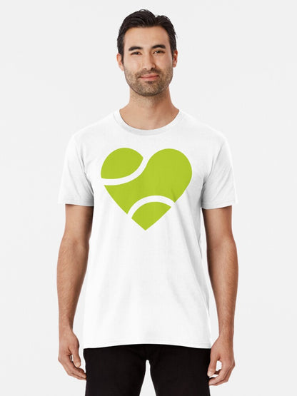 HEART - BALL - Tennis Basic Tee